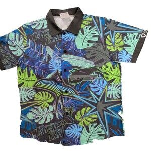 Tampa Bay Rays  Shirt Men's XL City Connect Hawaiian Tropical Button Down Devil